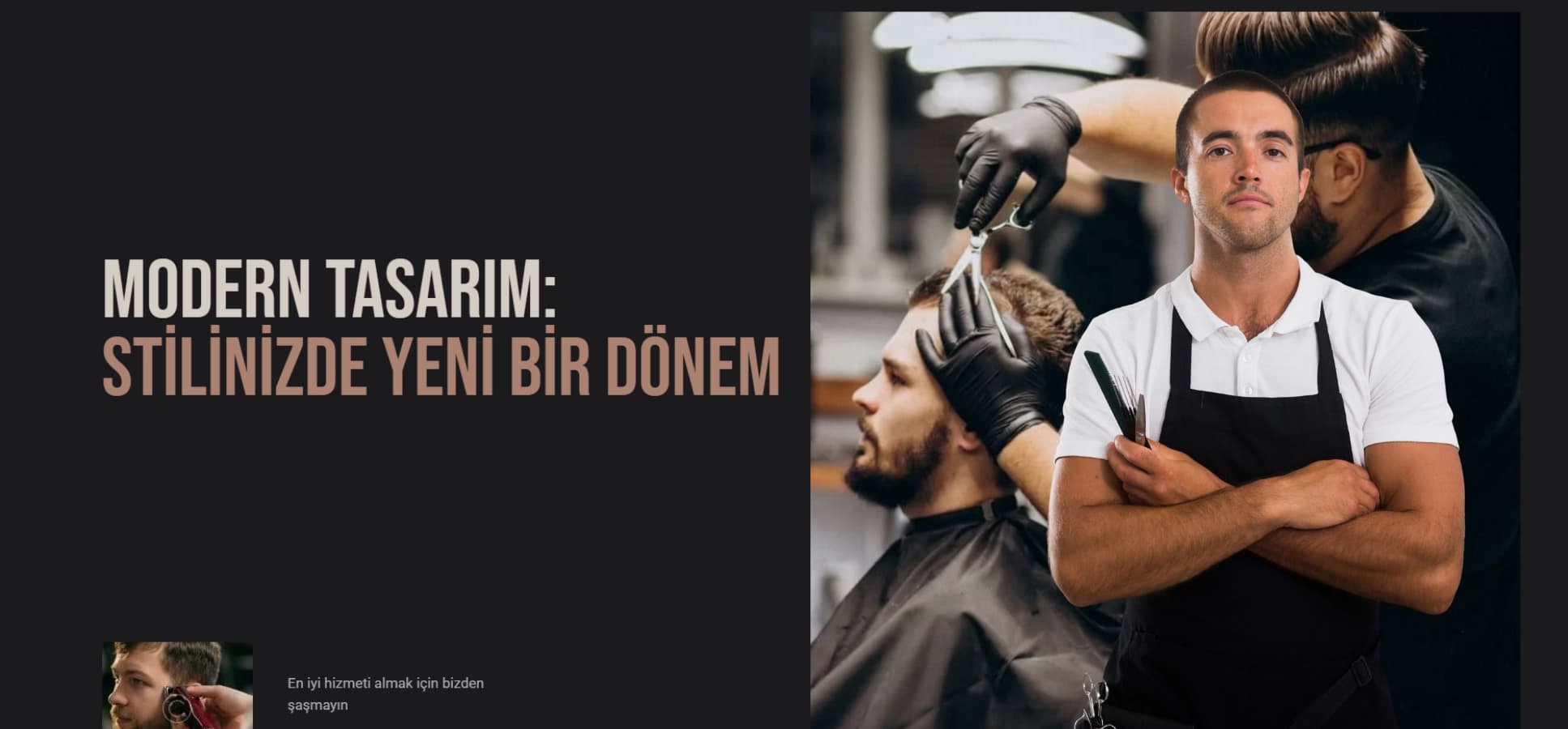 Erkek Kuaförü Web Sitesi