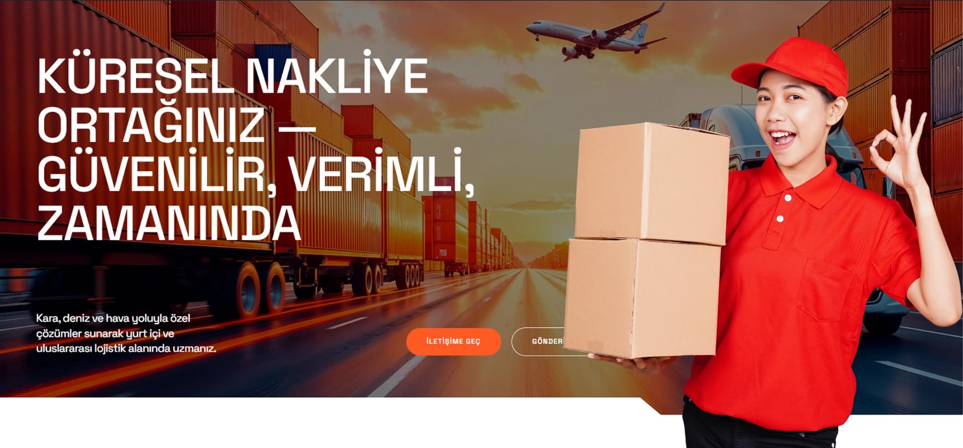 Nakliye ve Lojistik Web Sitesi Tasarımı